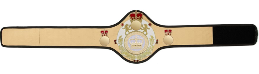 QUEENSBURY PRO LEATHER WHITE CHAMPION CROWN CHAMPIONSHIP BELT QUEEN/B/G/WHTGEM - AVAILABLE IN 10+ COLOURS QUEENSBURY PRO LEATHER WHITE CHAMPION CROWN CHAMPIONSHIP BELT QUEEN/B/G/WHTGEM - AVAILABLE IN 10+ COLOURS